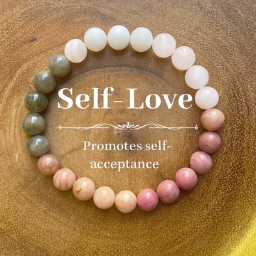 Pink Opal, White Jade & Sunstone Energy Bracelet